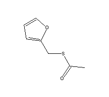 硫代乙S-酸糠甲酯分子式结构图