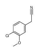 4-氯-3-甲氧基苯乙腈分子式结构图