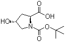 BOC-L-羟脯氨酸分子式结构图