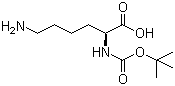 N-Boc-L-赖氨酸分子式结构图