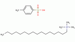 十六烷基三甲基对甲苯磺铵分子式结构图