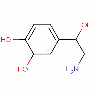 DL-去甲肾上腺素分子式结构图