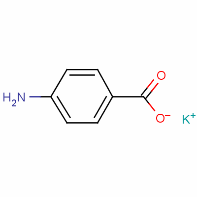 对氨基苯甲酸钾分子式结构图