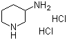 3-氨基哌啶二盐酸盐分子式结构图