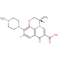 盐酸左旋氧氟沙星1/2水合物分子式结构图