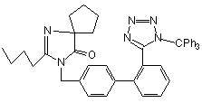 三苯甲基厄贝沙坦分子式结构图