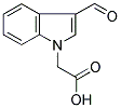 N-乙酸-3-吲哚甲醛分子式结构图