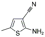 2-氨基-3-氰基-5-甲基噻吩分子式结构图