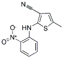 2-(2-硝基苯胺基)-3-氰基-5-甲基噻吩分子式结构图