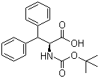 Boc-L-3,3-二苯基丙氨酸分子式结构图