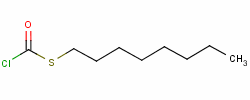 硫代氯碳酸S-辛酯分子式结构图