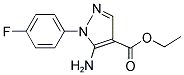 5-氨基-1-(4-氟苯)吡唑-4-羧酸乙酯分子式结构图