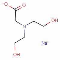 N,N-二(羟乙基)甘氨酸钠分子式结构图