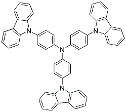 4,4',4'-三(咔唑-9-基)三苯胺分子式结构图