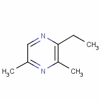 2-乙烷基-3,5-二甲基吡嗪分子式结构图