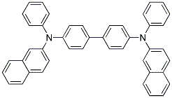 N,N'-二(萘-2-基)-N,N'-二(苯基)联苯-4,4'-二胺分子式结构图