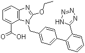 坎地沙坦分子式结构图