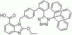 三苯甲基坎地沙坦分子式结构图