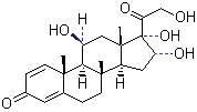 16alpha-羟基泼尼松龙分子式结构图