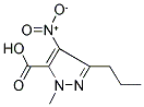 1-甲基-4-硝基-3-丙基-1H-吡唑-5-羧酸分子式结构图