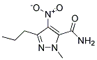 1-甲基-4-硝基-3-丙基-(1H)-吡唑-5-甲酰胺分子式结构图