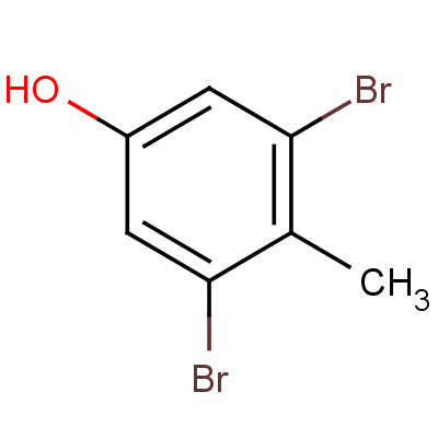 3,5-二溴-4-甲基苯酚分子式结构图