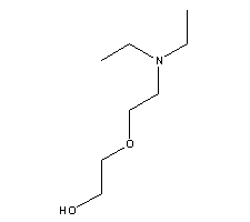 2-(2-二乙氨基乙氧基)乙醇分子式结构图