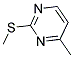 4-甲基-2-甲硫基嘧啶分子式结构图