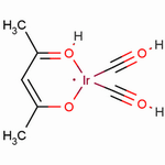 二羰基乙酰丙酮铱(I)分子式结构图