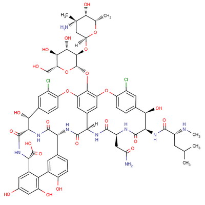 万古霉素分子式结构图