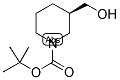 (R)-1-Boc-3-羟甲基哌啶分子式结构图