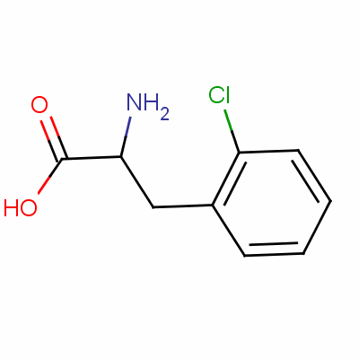 2-氯苯丙氨酸分子式结构图