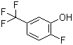 2-氟-5-(三氟甲基)苯酚分子式结构图