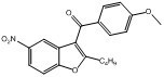 2-丁基-3-(4-羟基苯甲酰基)-5-硝基苯并呋喃分子式结构图