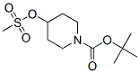 1-Boc-4-甲烷磺酰氧基哌啶分子式结构图