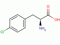 L-4-氯苯丙氨酸分子式结构图