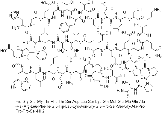 艾塞那肽分子式结构图