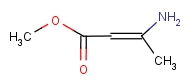 β-氨基巴豆酸甲酯分子式结构图