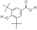 3,5-二叔丁基-4-羟基苯甲酸分子式结构图