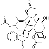 13-乙酰基-9-羟基巴卡丁 III分子式结构图