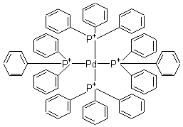 四(三苯基膦)钯(0)分子式结构图