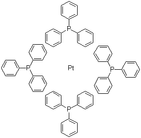 四(三苯基膦)铂分子式结构图