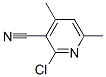 2-氯-3-氰基-4,6-二甲基吡啶分子式结构图