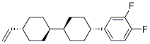 反,反-4-(3,4-二氟苯基)-4'-乙烯基联二环己烷分子式结构图