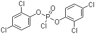 氯代磷酸双(2,4-二氯苯基)酯分子式结构图