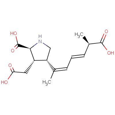 软骨藻酸分子式结构图