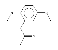 2,5-二甲氧基苯丙酮分子式结构图