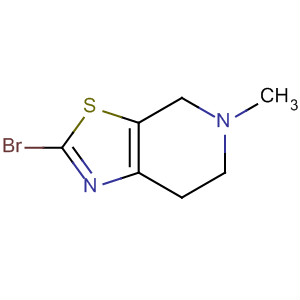 2-溴-5-甲基-4,5,6,7-四氢噻唑并[5,4-C]吡啶分子式结构图