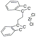 rac-乙烯双(2-甲基-1-茚基)二氯化锆分子式结构图