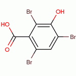 3-羟基-2,4,6-三溴苯甲酸分子式结构图